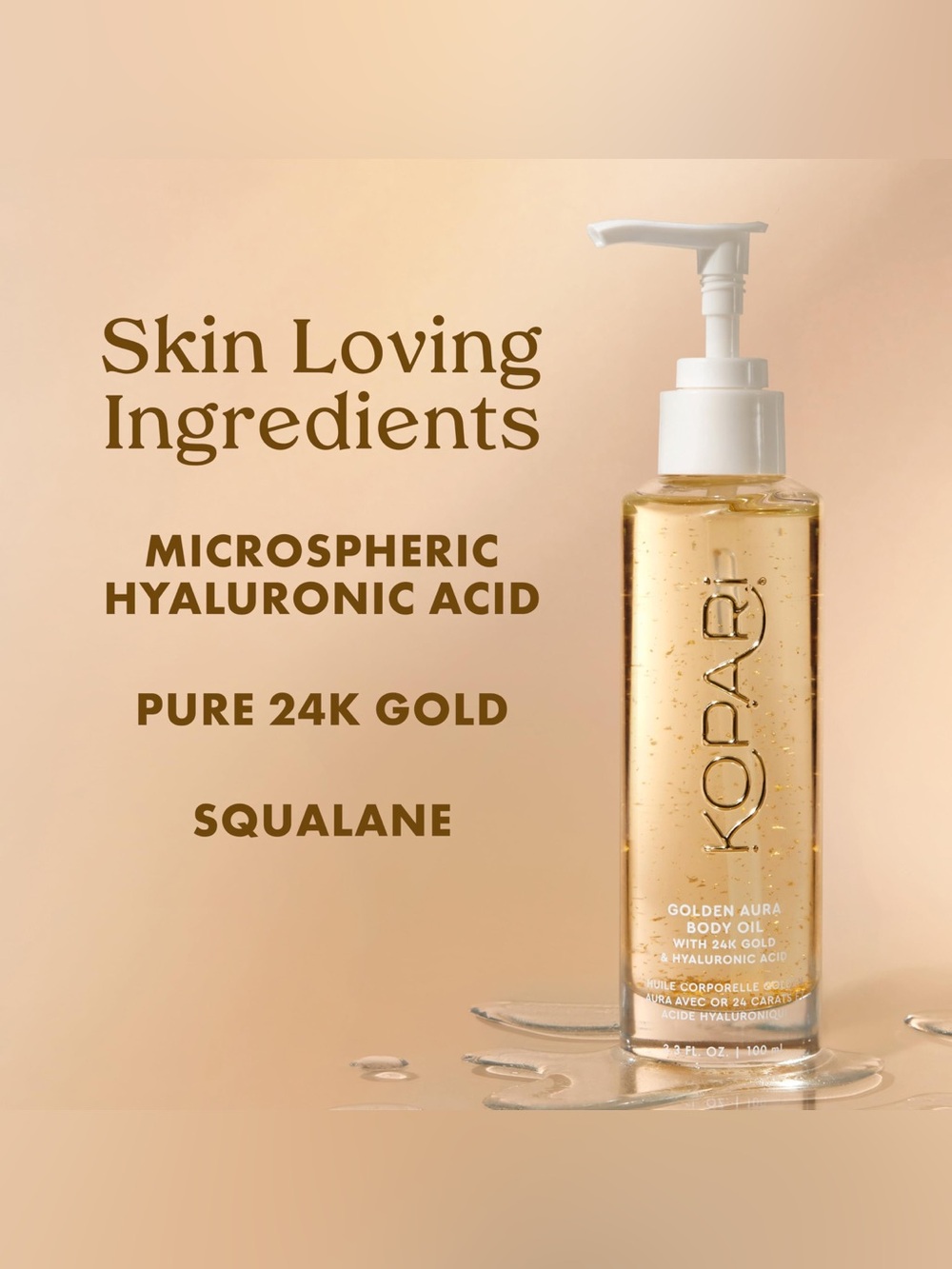 ✨ KOPARI Golden Aura Body Oil w/ 24K Gold + Hyaluronic Acid | NEW IN BOX ✨ - Picture 3 of 11